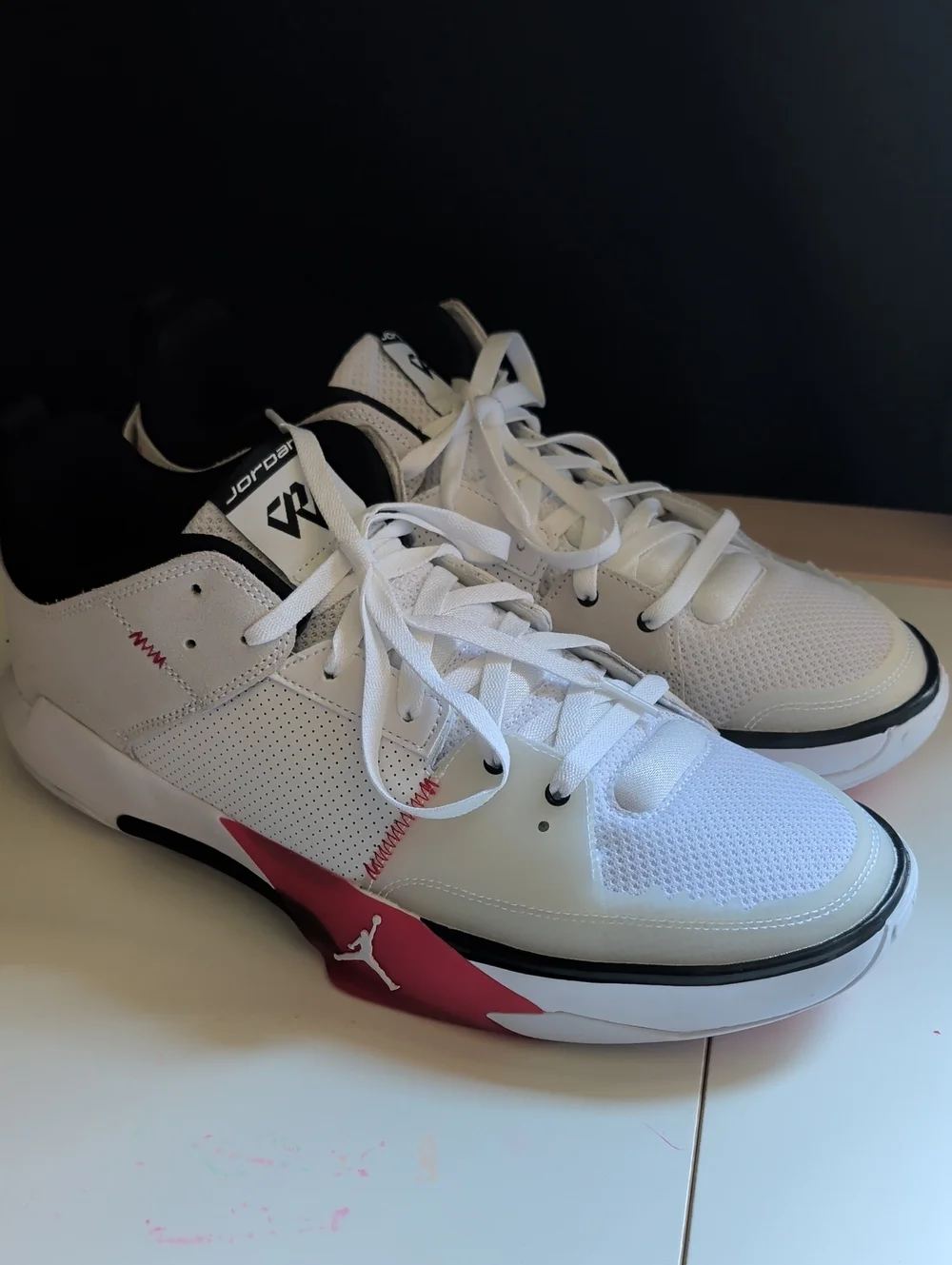 Nike Air Jordan Westbrook One Take 5 Basketball Shoes White/Red FD2335-106 - Picture 1 of 6